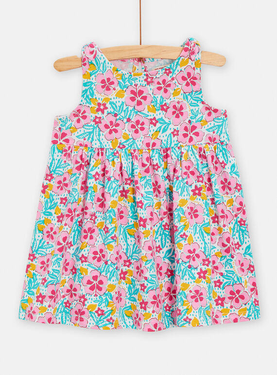 Vestido multicolor con estampado de flores para bebé niña TIPLAROB2 / 24SG09S3ROB000