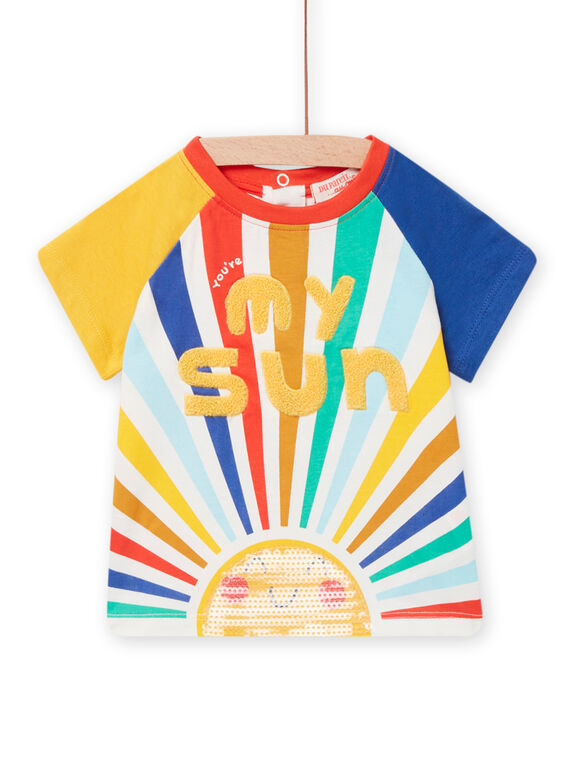 Camiseta con estampado de sol colorido para bebé niño NULUTI2 / 22SG10P2TMC001