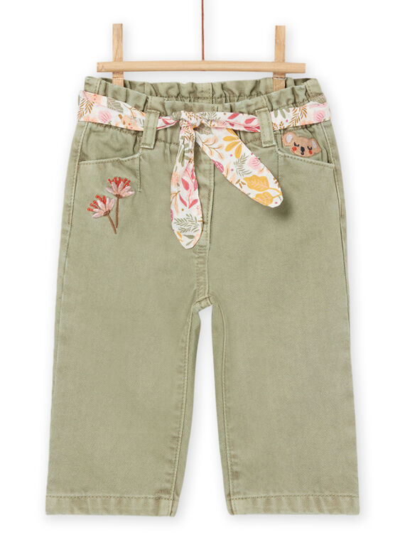 Pantalón con cinturón con estampado floral RIMAGPAN1 / 23SG09T1PAN612