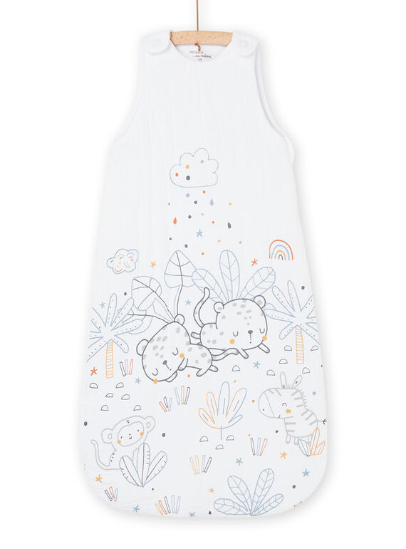 Saco de dormir blanco con estampado animal ROU2GIG / 23SF42I1TUR000