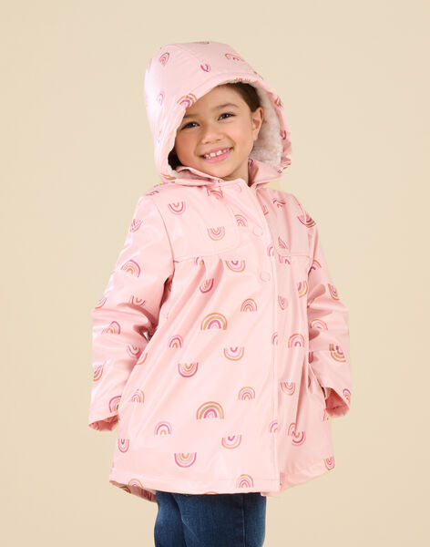 Abrigo impermeable con capucha con estampado de arcoíris PALEOIMPER / 22W901F2IMPD319