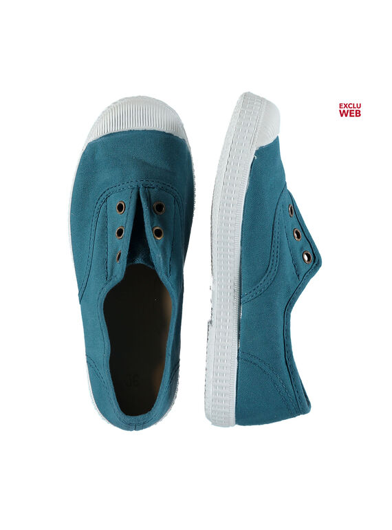 Tenis de lona lisos para niño FGTENROL / 19SK36B6D16616