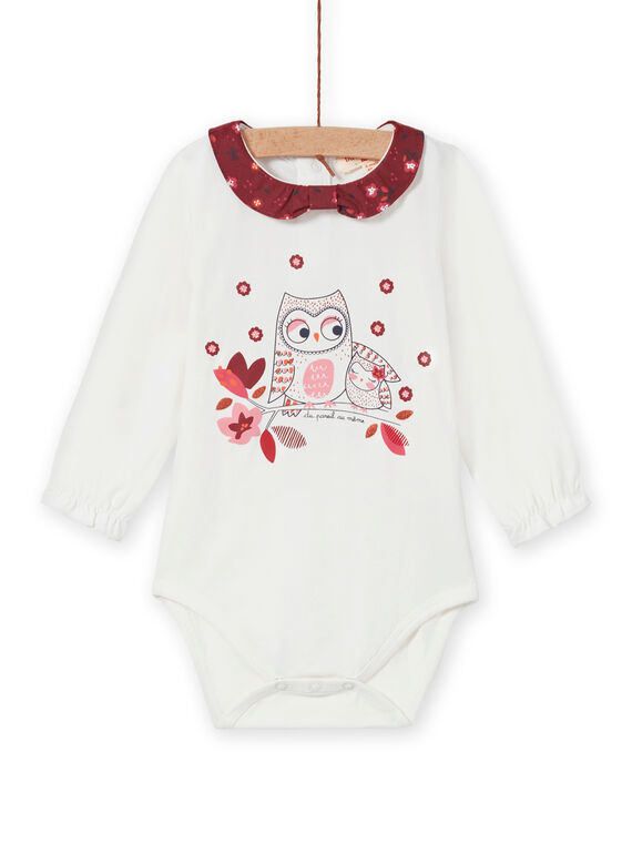 Body de manga larga con estampado de fantasía para bebé niña MIFUNBOD / 21WG09M1BOD001
