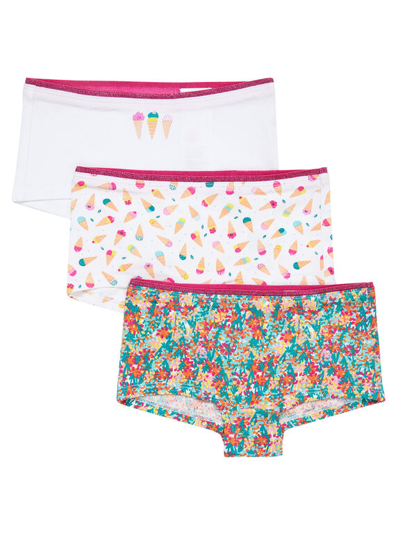 Pack de tres shorties para niña JEFAHOT1 / 20SH11V1SHY000