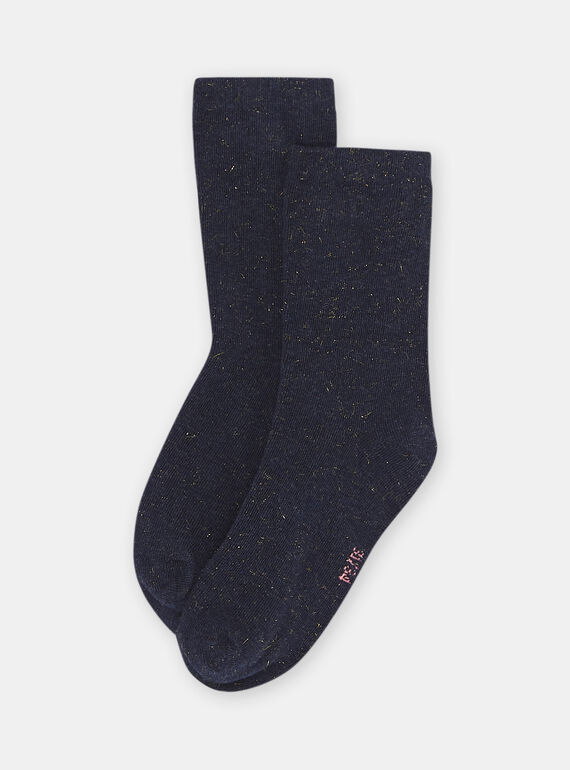 Calcetines de color azul marino para niña SYAJOSCHO1 / 23WI01B4SOQ070