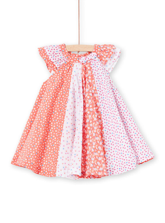 Vestido con estampado fantasía para bebé niña LIVIROB3 / 21SG09U3ROB419