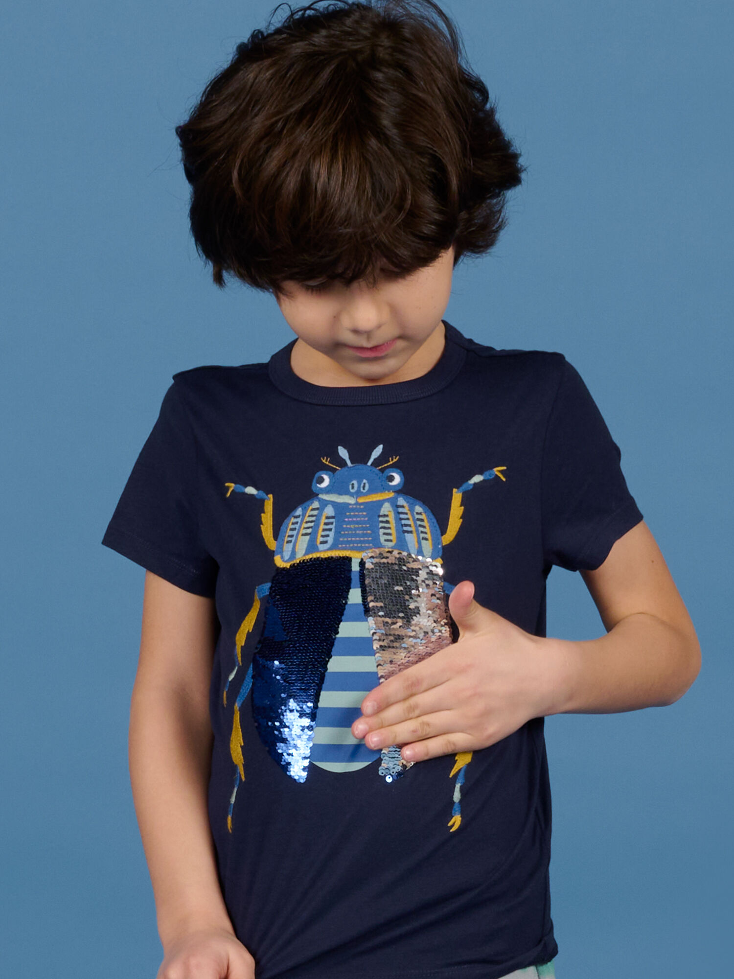 Camiseta niño outlet lentejuelas reversible