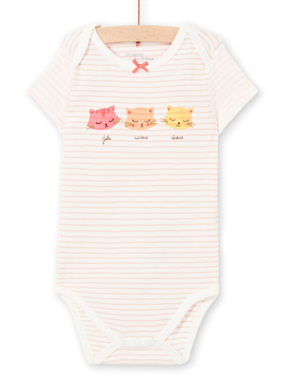 Body rosa y blanco de rayas LEFIBODCHA / 21SH1322BDL001