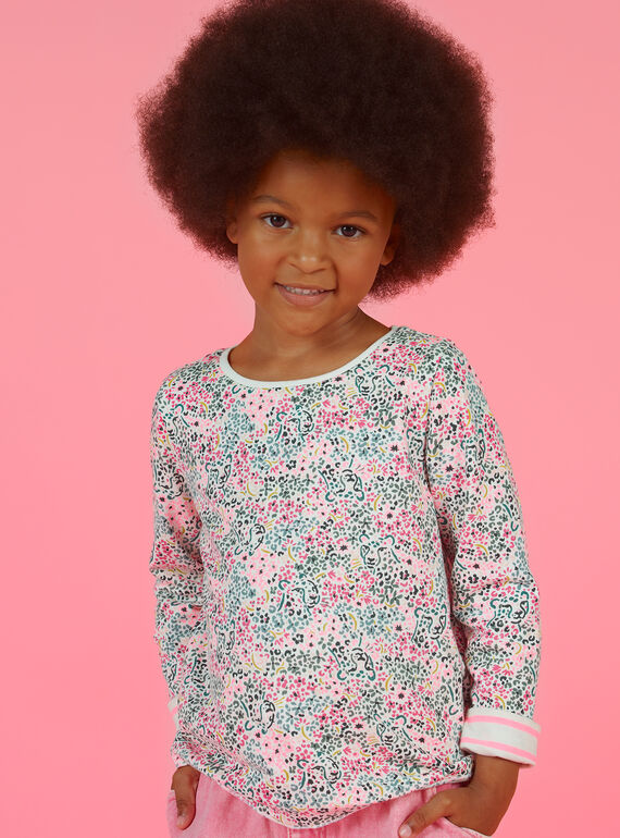 Camiseta de manga larga reversible para niña MAKATEE1 / 21W901I4TML001