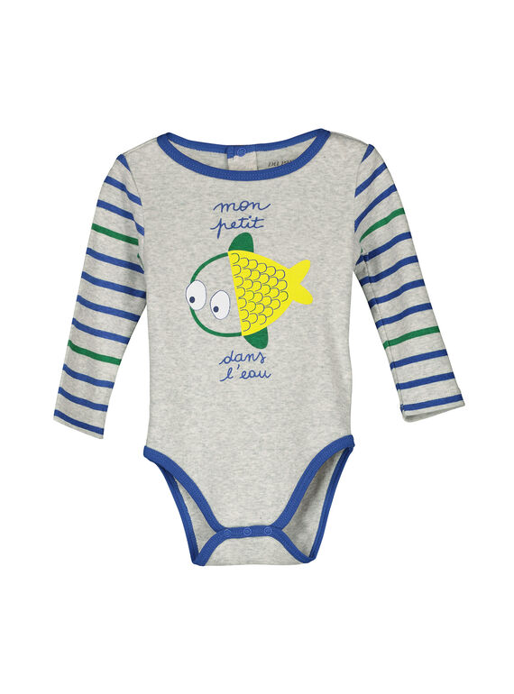 Body de manga larga para bebé niño FEGABODPOI / 19SH1454BDLJ906