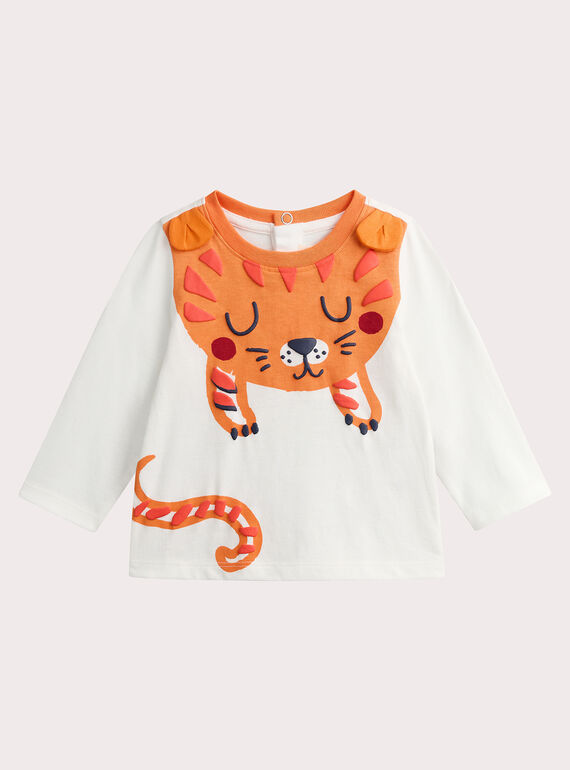 Camiseta con animación de tigre para bebé niño VUKOTEE2 / 24WG1031TML001