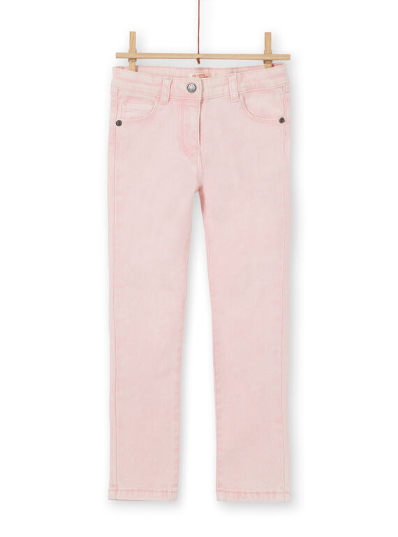 Vaquero slim con 5 bolsillos con efecto desteñido acid wash LAROUPANT / 21S901K1PAND326