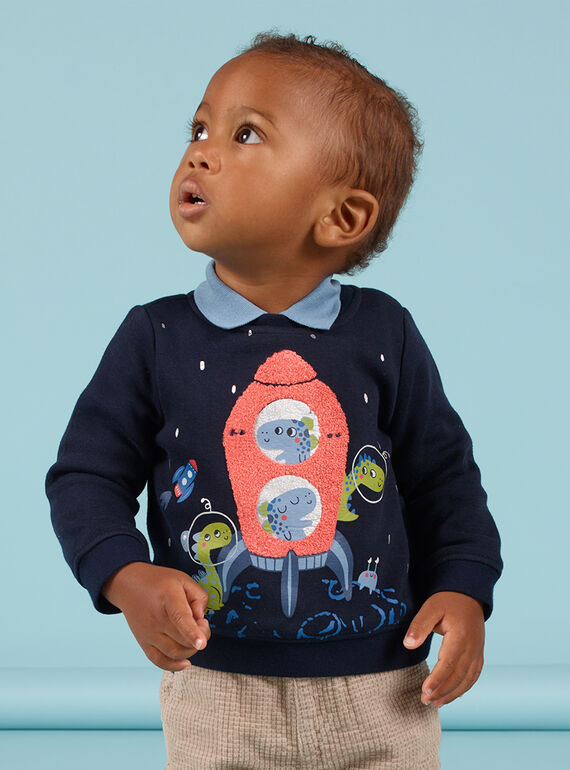Jersey negro para bebé niño MUPLASWE / 21WG10O1SWEC243