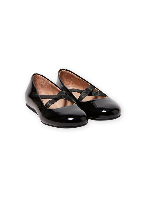 Bailarinas de color negro con brillo para niña MABALLERINEN / 21XK3552D41090