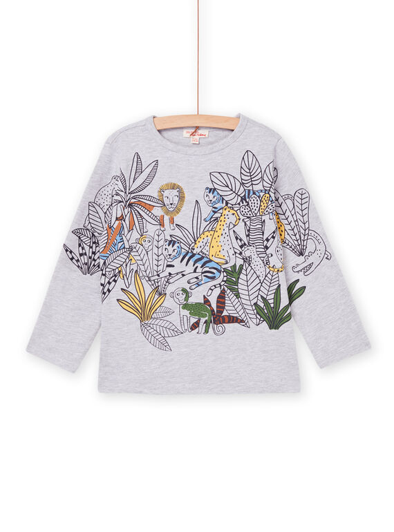 Camiseta de manga larga con estampado de la selva POMOTEE3 / 22W902N5TMLJ922