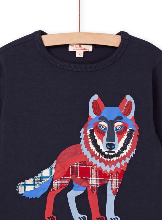Camiseta con dibujo de lobo POGOTEE1 / 22W902O5TML705