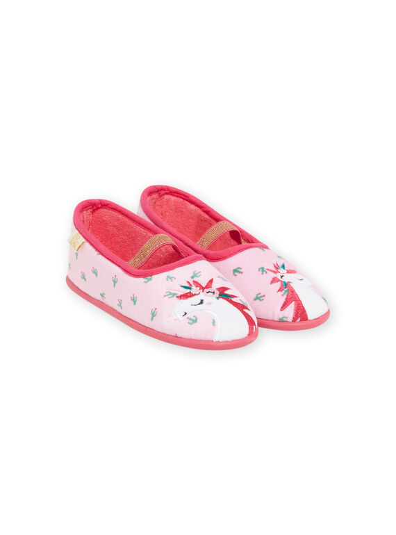 Bailarinas rosa con estampado de unicornio para niña NAPANTLICOR / 22KK3523D07030