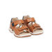 Sandalias de piel de color camel