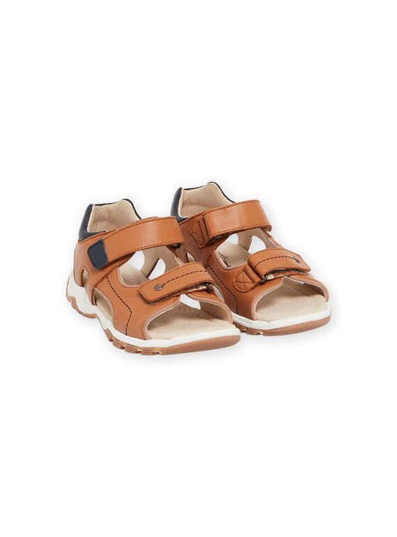 Sandalias de piel de color camel ROSANDENZO / 23KK3666D0E804