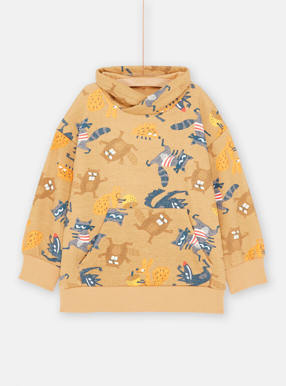 Sudadera café para niño SOLOSWE / 23W902R1SWEI804