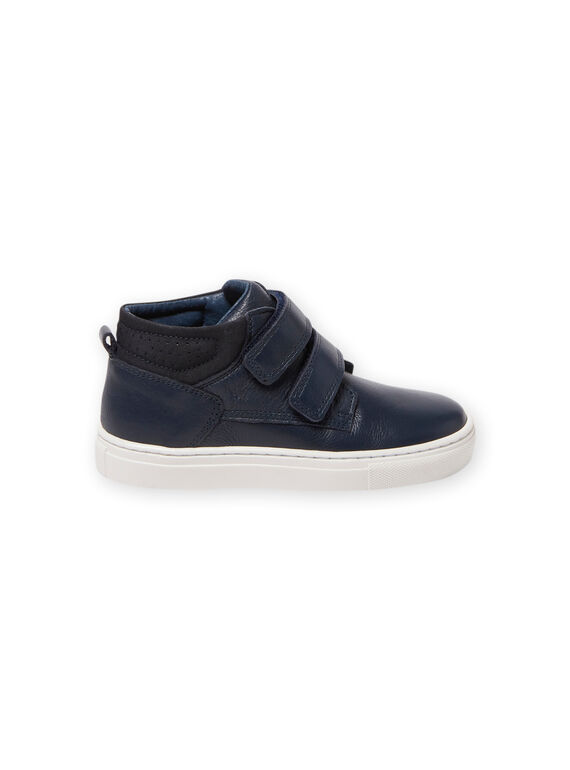 Zapatillas altas de color azul marino para niño MOBASGO / 21XK3654D3F070