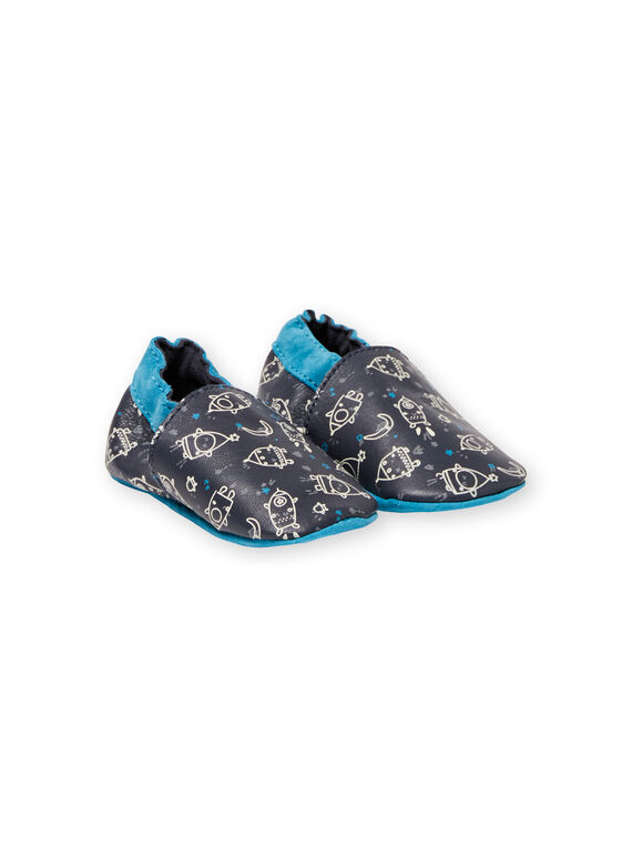 Patucos de color azul marino y azul claro para bebé niño KNGTROUS / 20XK3816D3S070