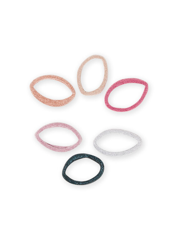 Pack de 6 gomas para el pelo a juego para niña MYAJOELA6 / 21WI01S1ELAK008