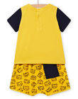 Conjunto amarillo y negro para bebé niño NUPLAENS2 / 22SG10K2ENS010