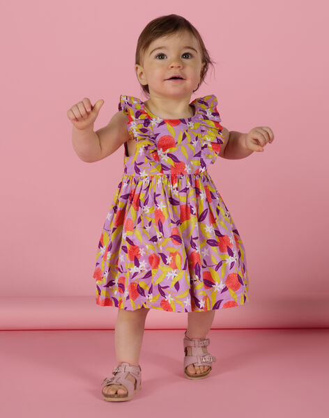Vestido con estampado de flores RINEOROB1 / 23SG09O3ROB326