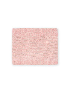 Cuello rosa de punto de chenilla para niña MYAROSNOO / 21WI0154SNOD332