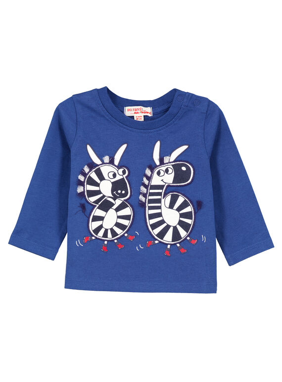 Camiseta de manga larga de color azul GUTRITEE2 / 19WG10J1TMLC221
