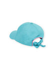 Gorra azul con estampado de delfín de lentejuelas para niña NYACAP3 / 22SI01C2CHA204