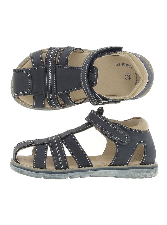 Boys' leather sandals CGSANDREG / 18SK36W2D0E070