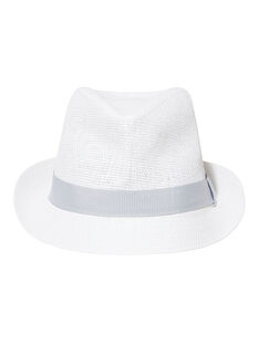 Sombrero de color blanco con lazo gris para niño JYOPOECHA / 20SI02G1CHA000