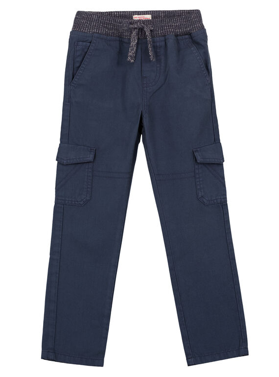 Pantalón cargo elástico de color pizarra GOJOPAMAT3 / 19W90242D2BJ912