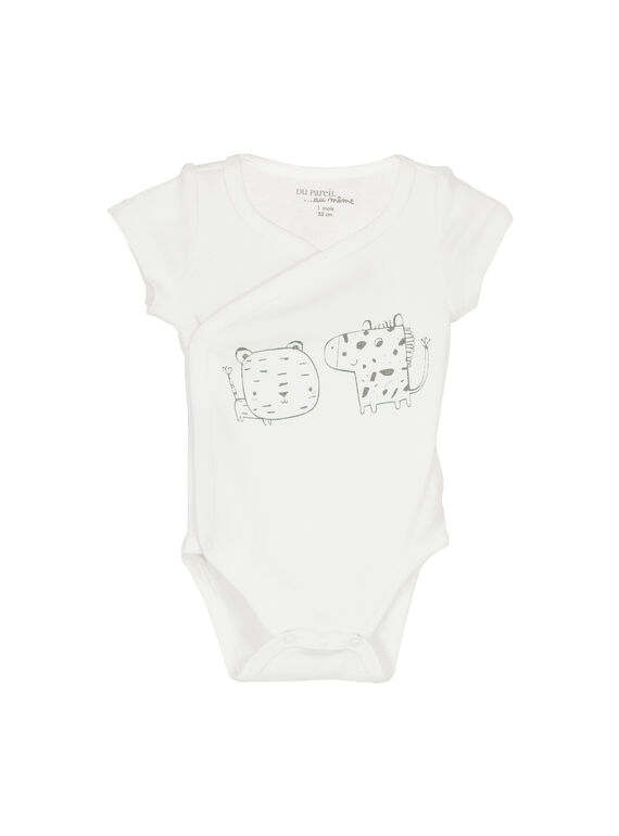 Body de manga corta para bebé unisex FOU2BOD2 / 19SF77J2BOD000