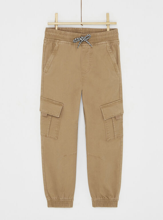 Pantalón marrón estilo cargo SOLINPAN / 23W902H1PAN812