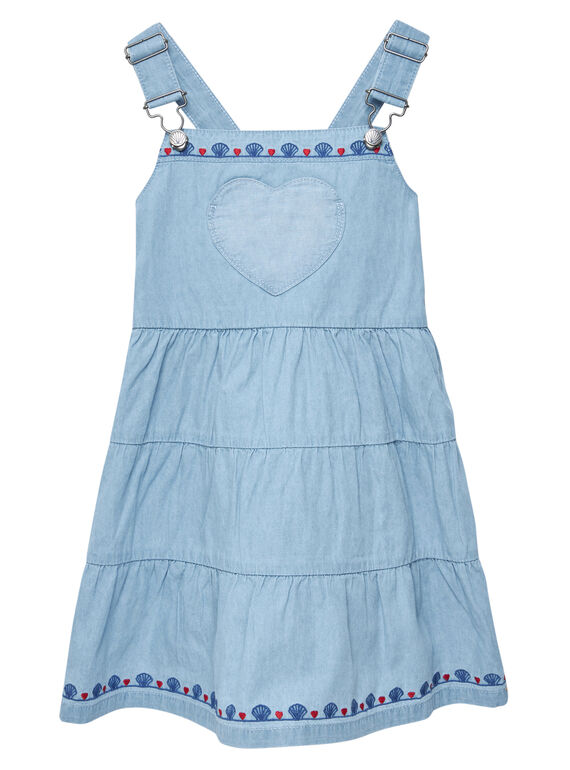 Vestido peto vaquero ligero JACEAROB3 / 20S901N1ROB721