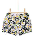 Short y cinturón con estampado floral para bebé niña NISOSHO / 22SG09Q1SHO001
