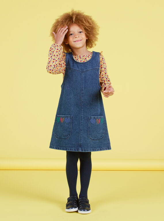 Vestido vaquero para niña MAMIXROB1 / 21W901J2ROBP269