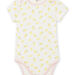 Body de color crudo con lunares y estampado de limón para bebé niña