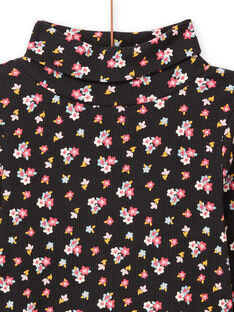 Jersey de punto fino con estampado floral para niña MAHISOUP / 21W901U1SPLJ905