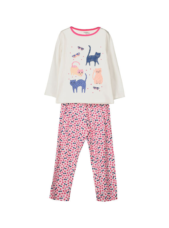 Pijama de algodón para niña FEFAPYJMIA / 19SH1143PYJ001