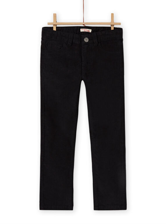 Pantalón liso negro para niño MOJOPAVEL8 / 21W902N4PAN090
