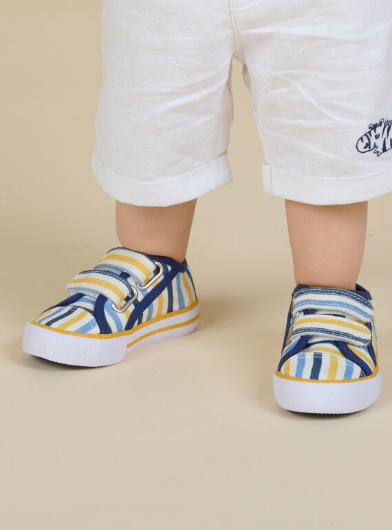 Tenis de rayas de colores para bebé niño NUTOILSTRIP / 22KK3891D16001