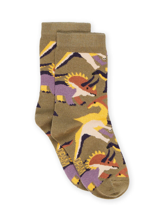 Calcetines con estampado de dinosaurio RYOJOCHO4 / 23SI0275SOQG631