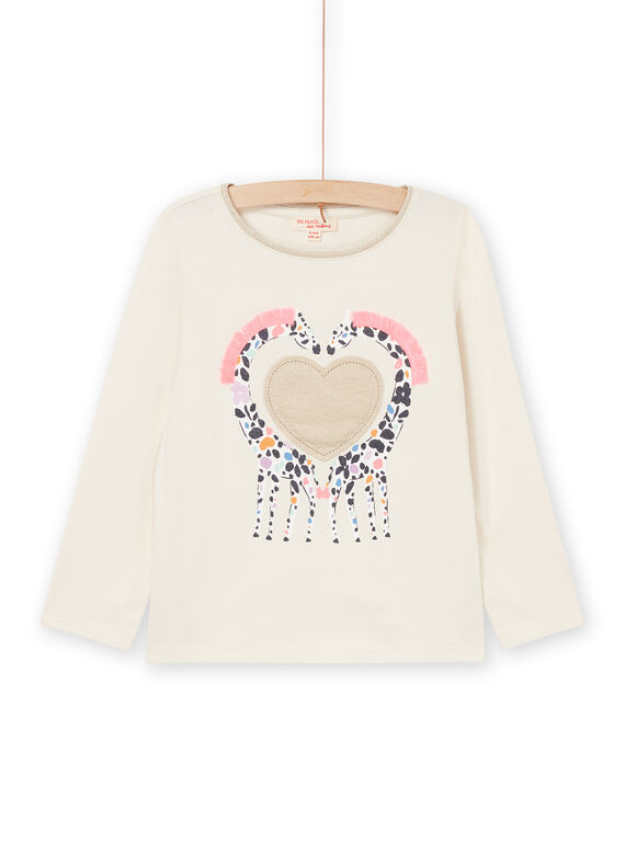 Camiseta con dibujo de corazón y jirafas PARETEE1 / 22W901T1TML003