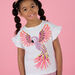 Camiseta con estampado de loro