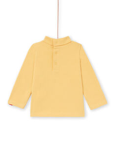 Jersey fino de manga larga amarillo con estampado de conejo para bebé niño MUJOSOUP4 / 21WG10N4SPL117