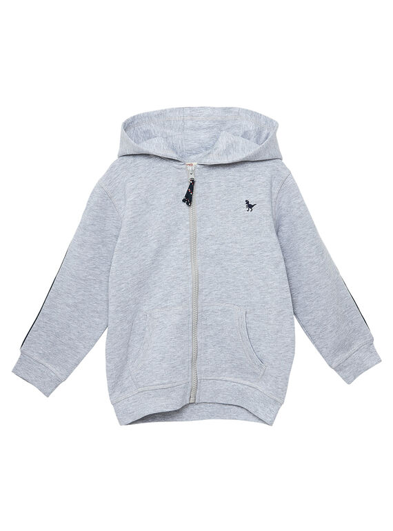 Sudadera de color gris jaspeado para niño JOJOJOH2 / 20S90251D33943